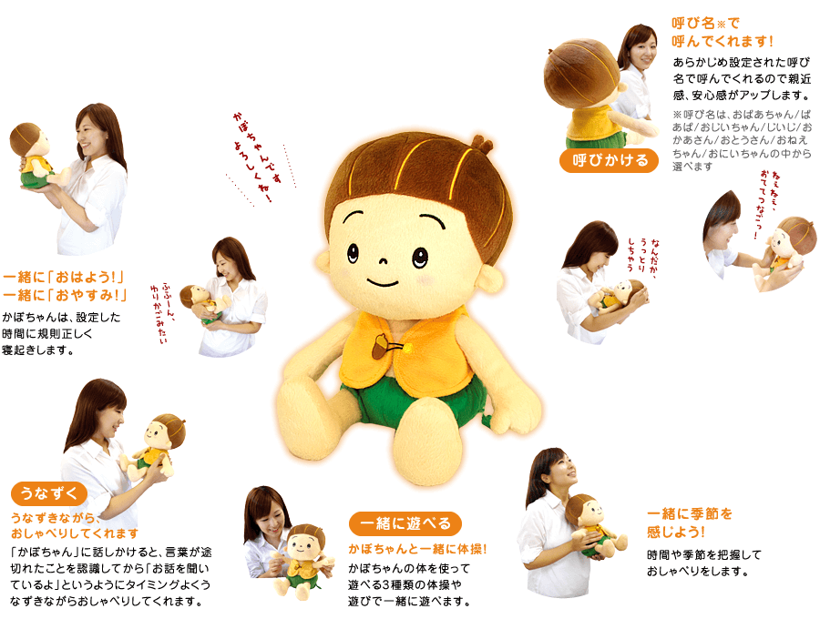 かぼちゃんの機能